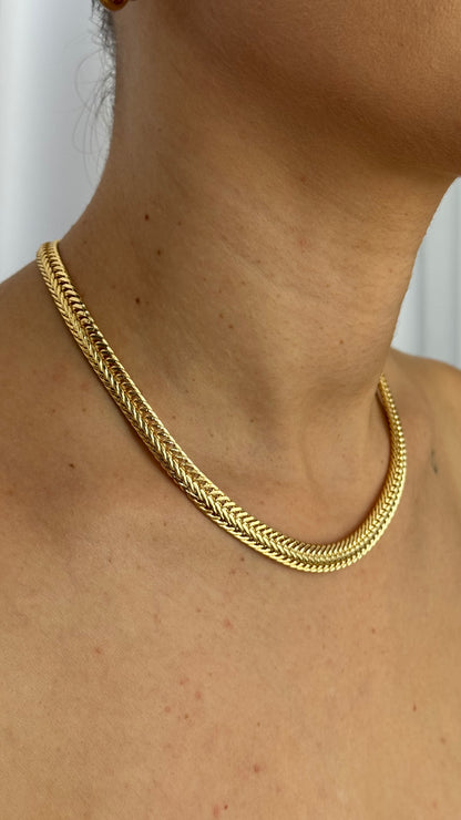 Marka Model Hasır Gold Kolye