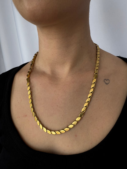 Çelik Arpa Gold Kolye