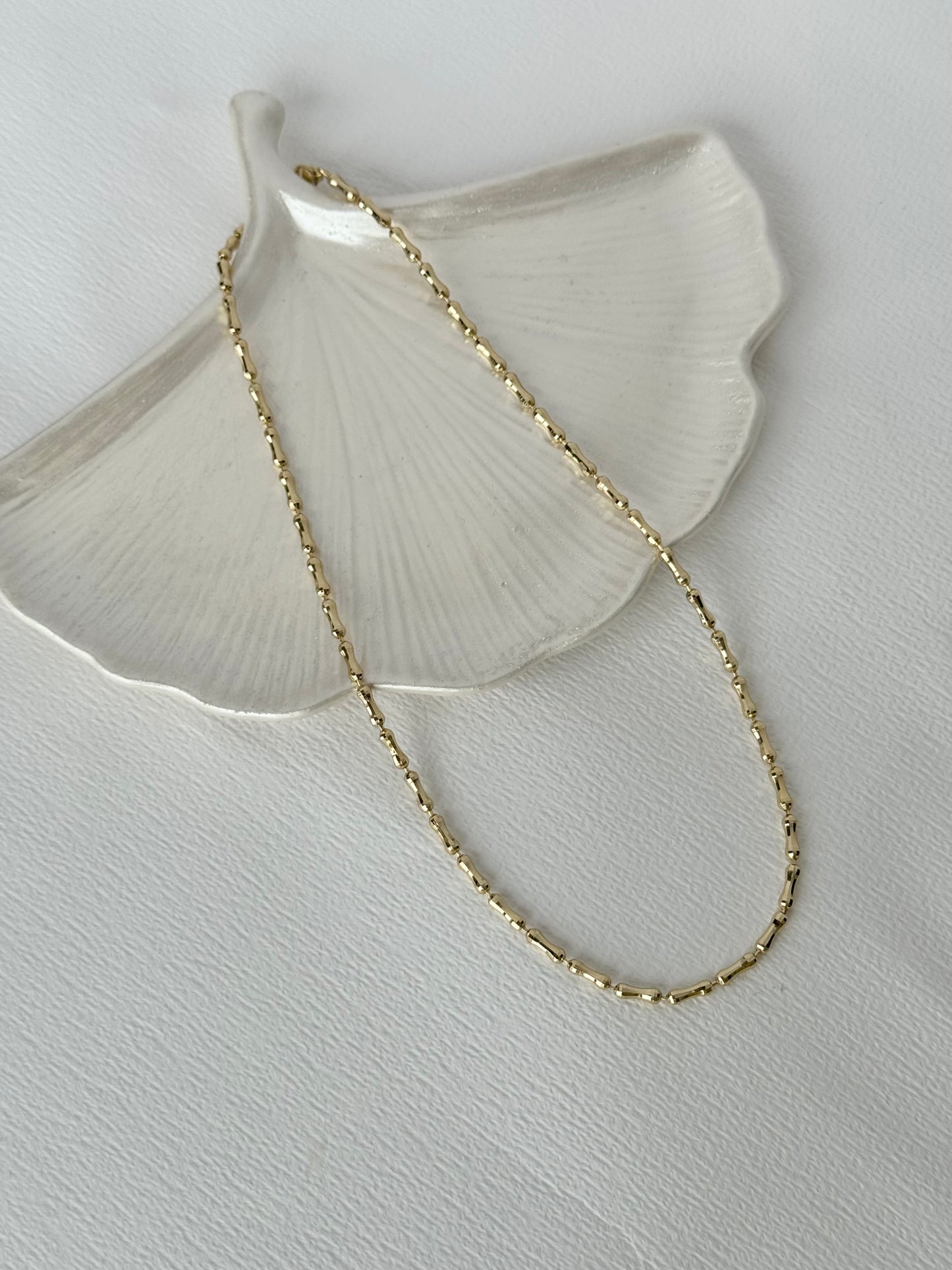 Silindir Gold Zincir Kolye