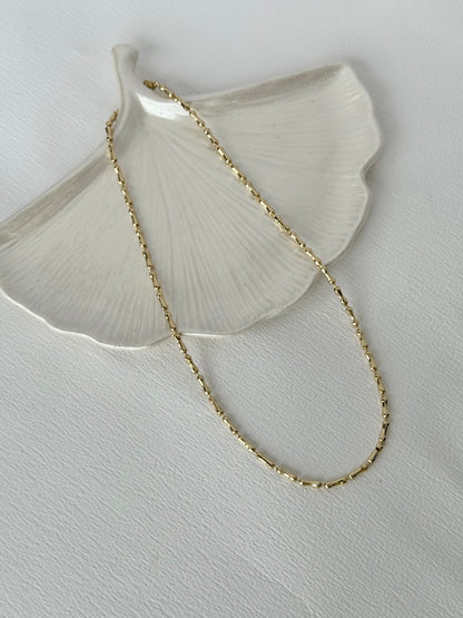 Silindir Gold Zincir Kolye