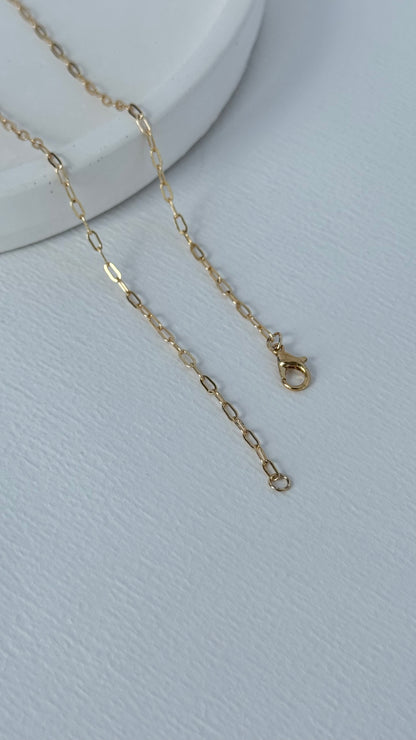 Zirkon Taşlı Gold Serenay Kolye