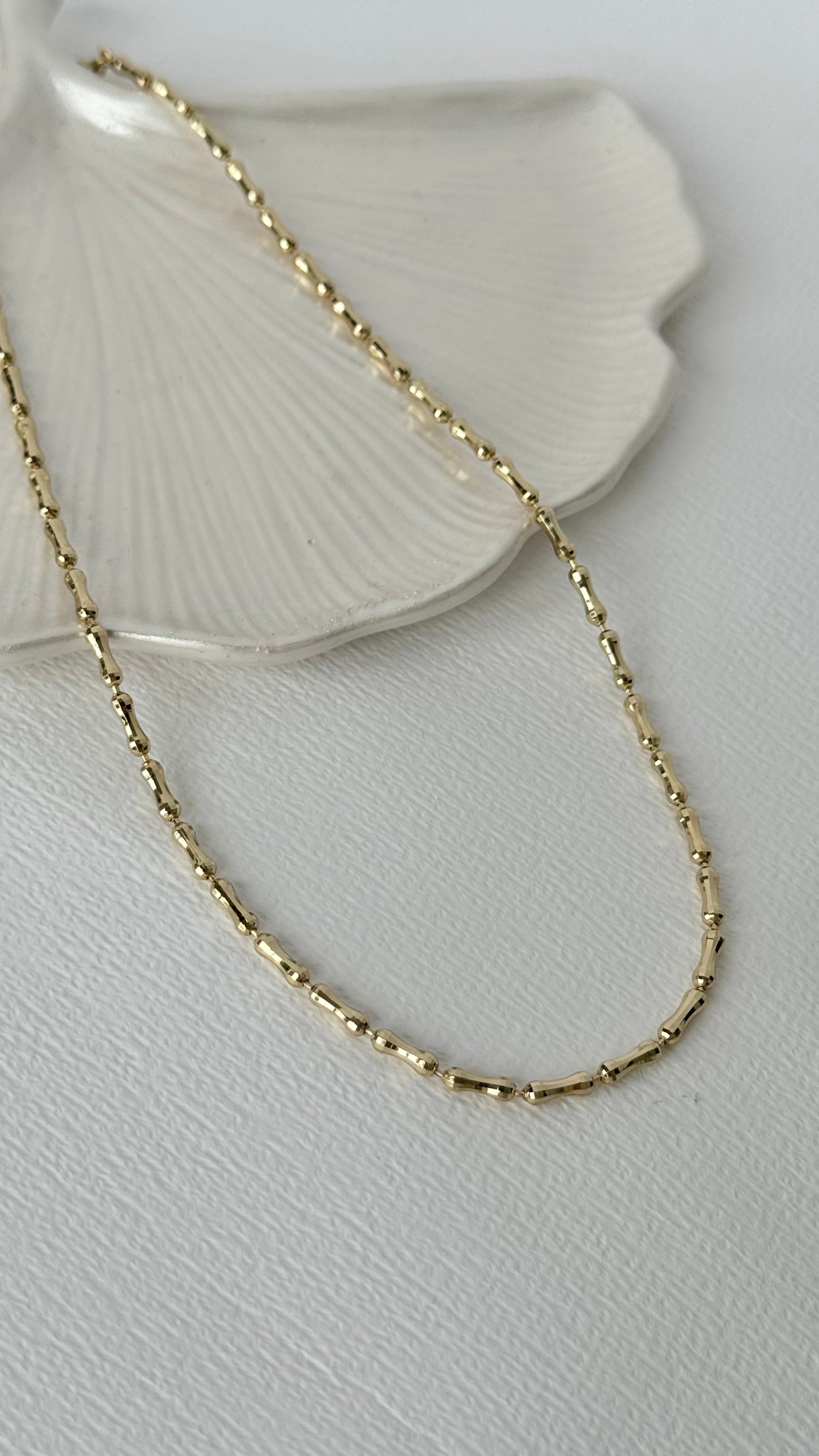 Silindir Gold Zincir Kolye