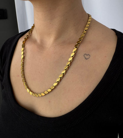 Çelik Arpa Gold Kolye